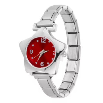 New Colorful Five Star Stainless Steel Watch Bracelet