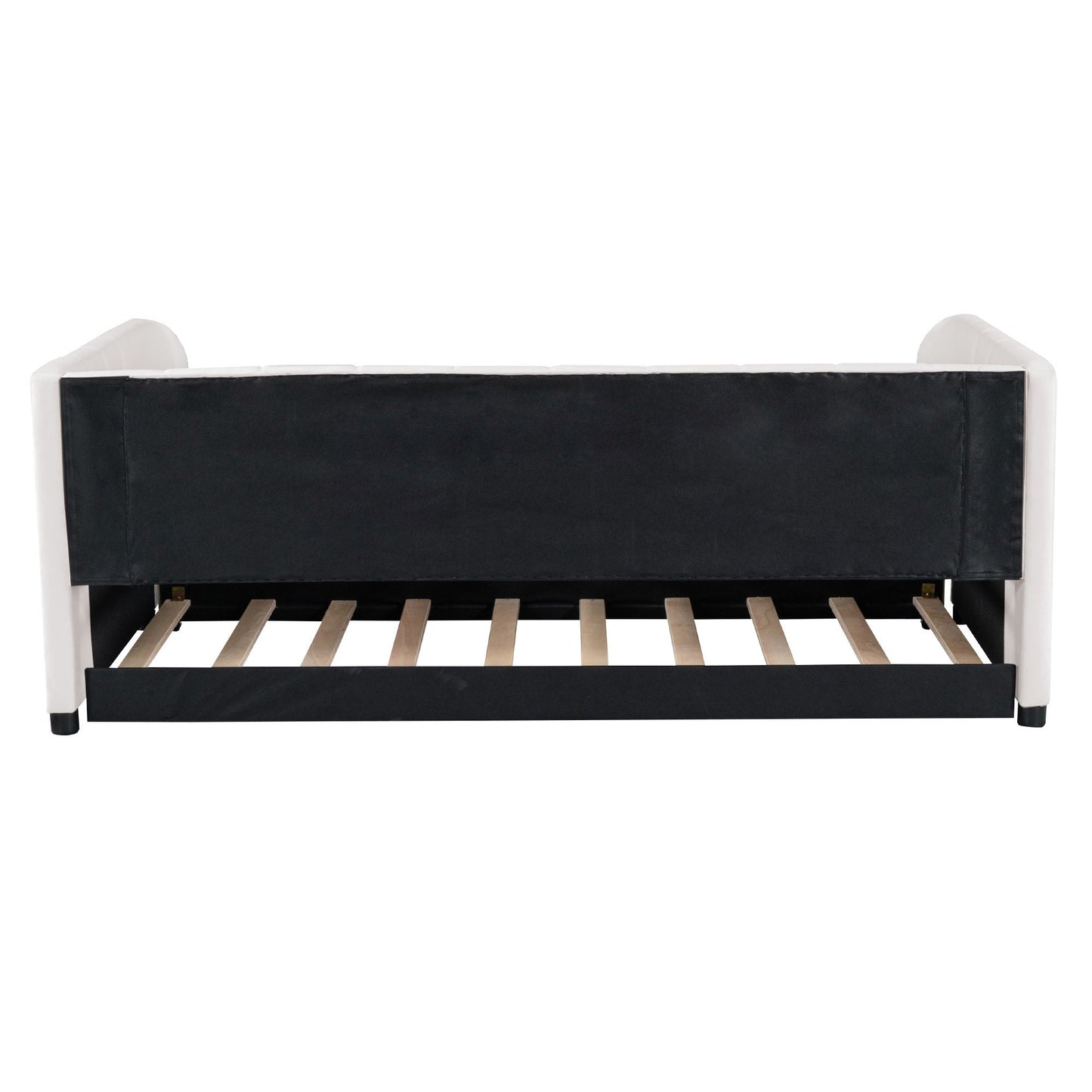 Upholstered Daybed With Ergonomic Design Backrest