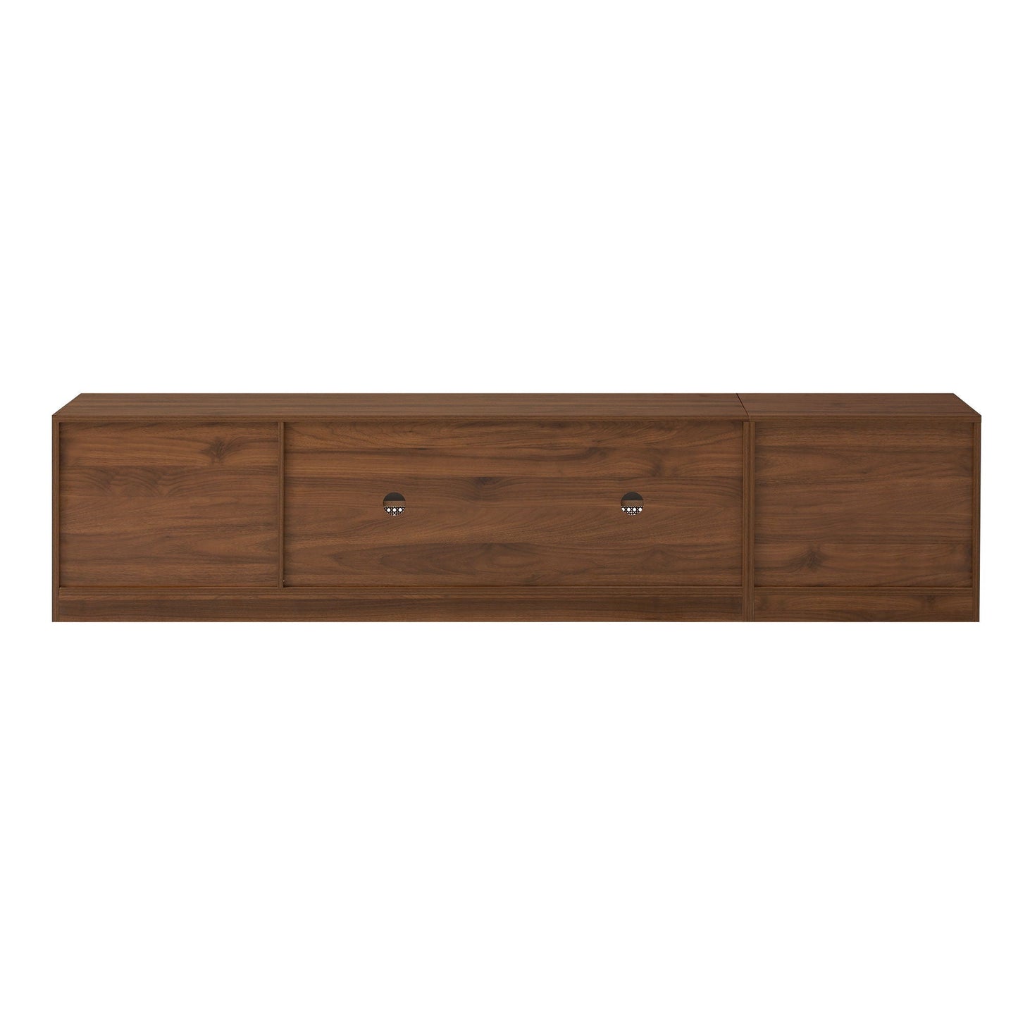 TV Stand, Media Console With Adjustable Shelves - Walnut