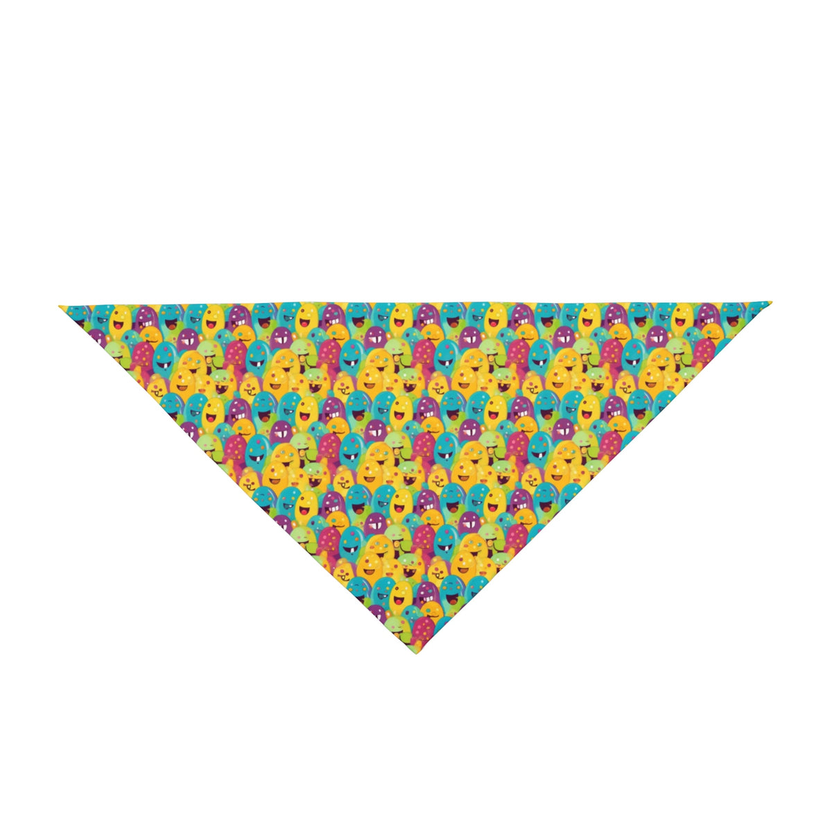 Giggle Crowd of Rainbow Blob Critters - Pet Bandana Pet Zen