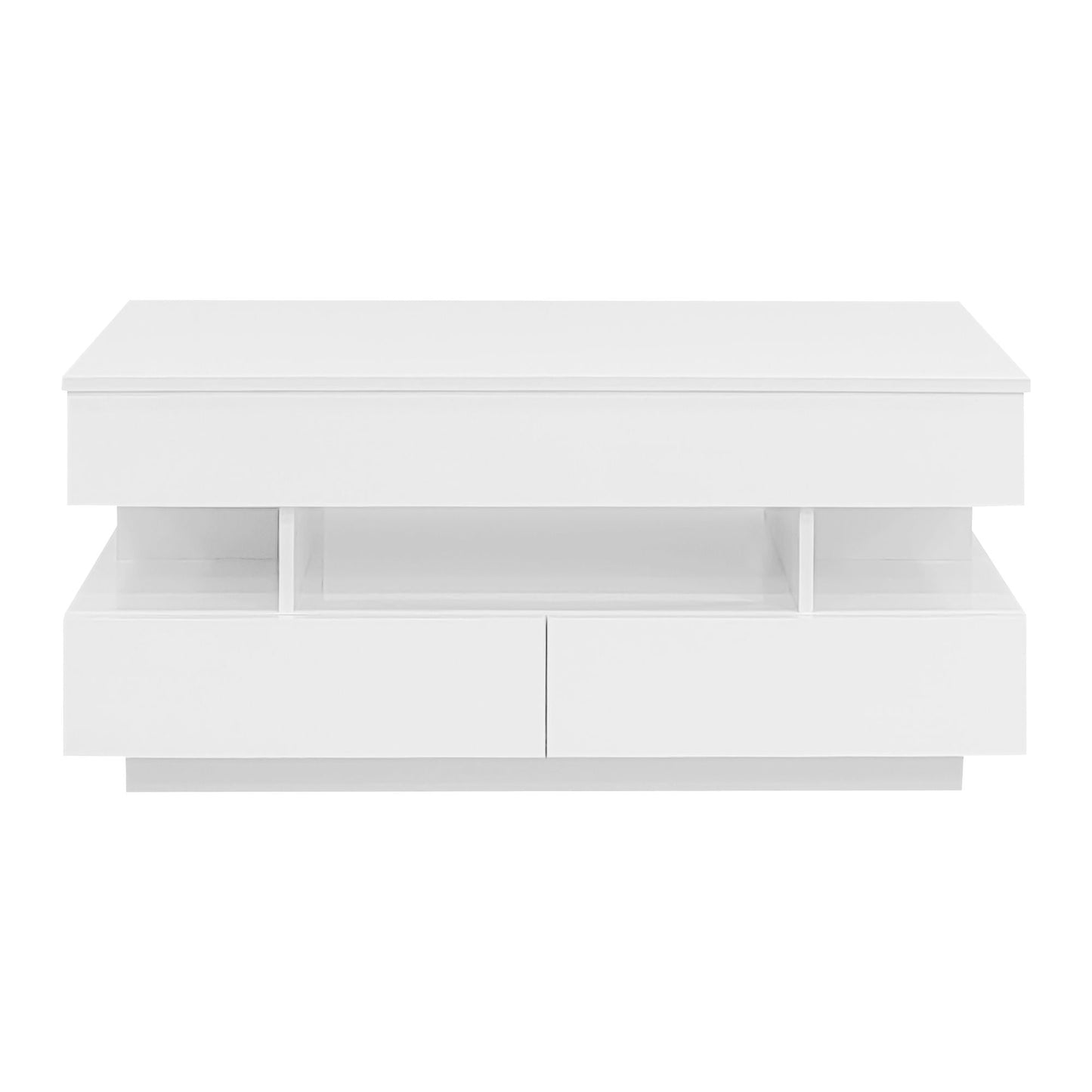 Multi Functional Lift Top Coffee Table With 2 Drawers