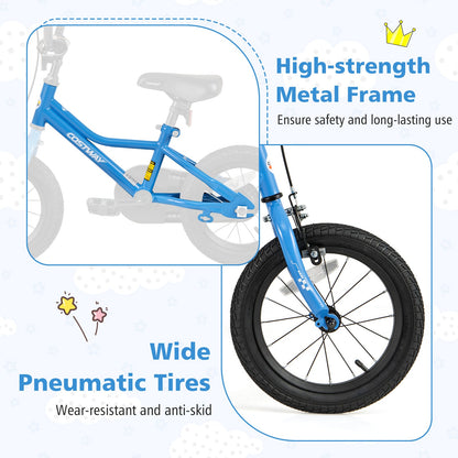 14 Inch Kids Bike with Removable Training Wheels for Aged 3-5 Years Old