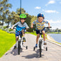 14 Inch Kids Bike Adjustable with 2 Training Wheels for 3-5 Years Old-White