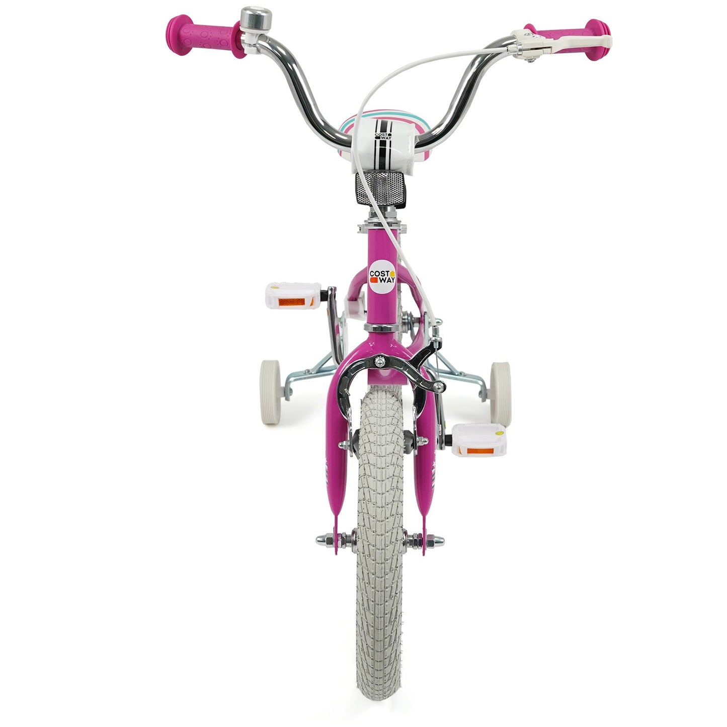 Kids Bike 12-18 Inch with Training Wheels - Pink