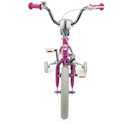 Kids Bike 12-18 Inch with Training Wheels - Pink