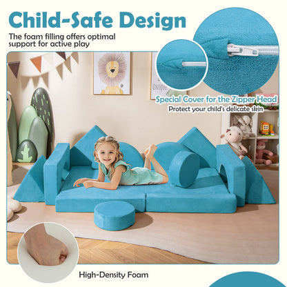 14 PCS Modular Kids Play Couch for Playroom and Bedroom