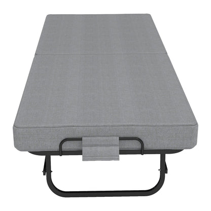 75" Folding Bed with Memory Foam Mattress