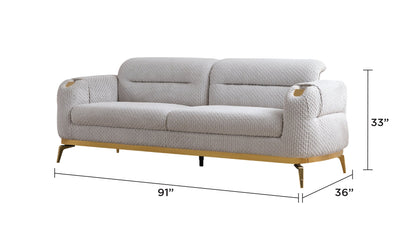 Zoe Modern Style 2PC Living Room Set
