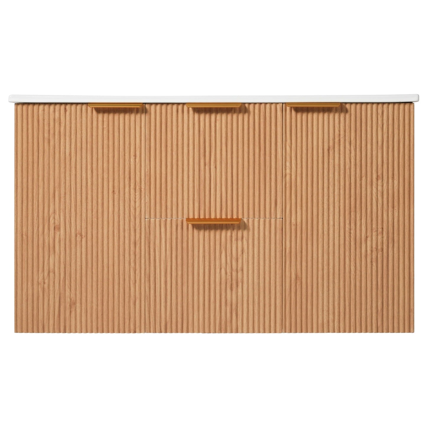 Modern Wall Mounted Bathroom Vanity, Soft Close Doors
