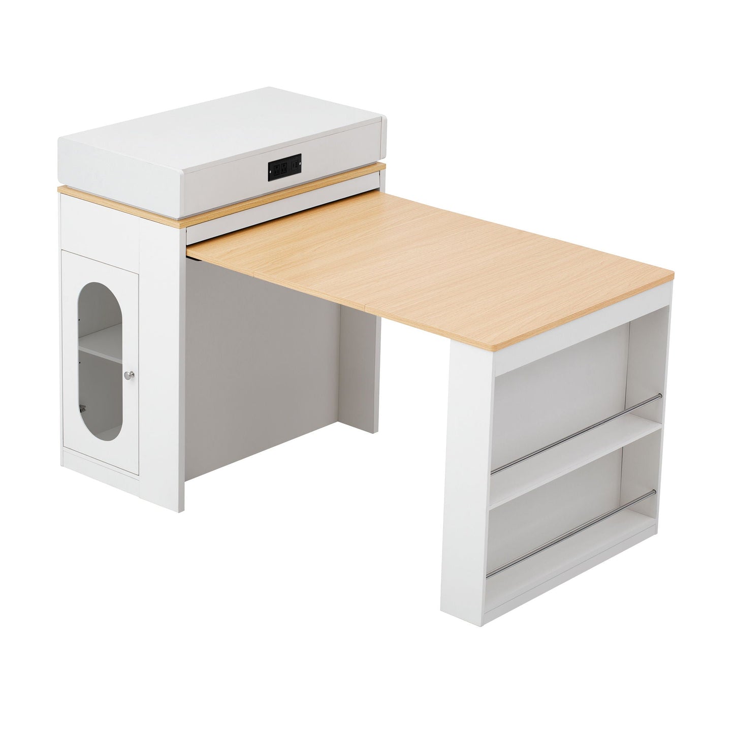 Extendable Dining Table With Folding Top