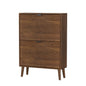Medieval - Independent Shoe Cabinet With 2 Flip Drawers