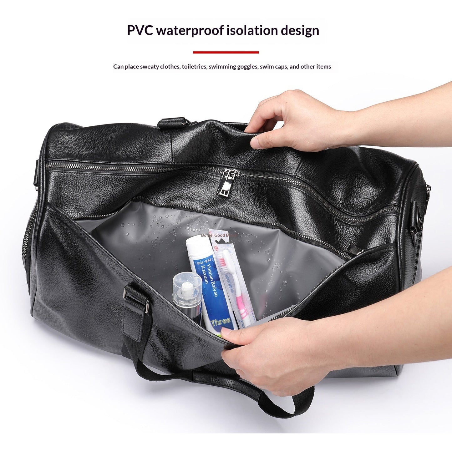 Mens Large-Capacity Waterproof Outdoor Duffel Bag