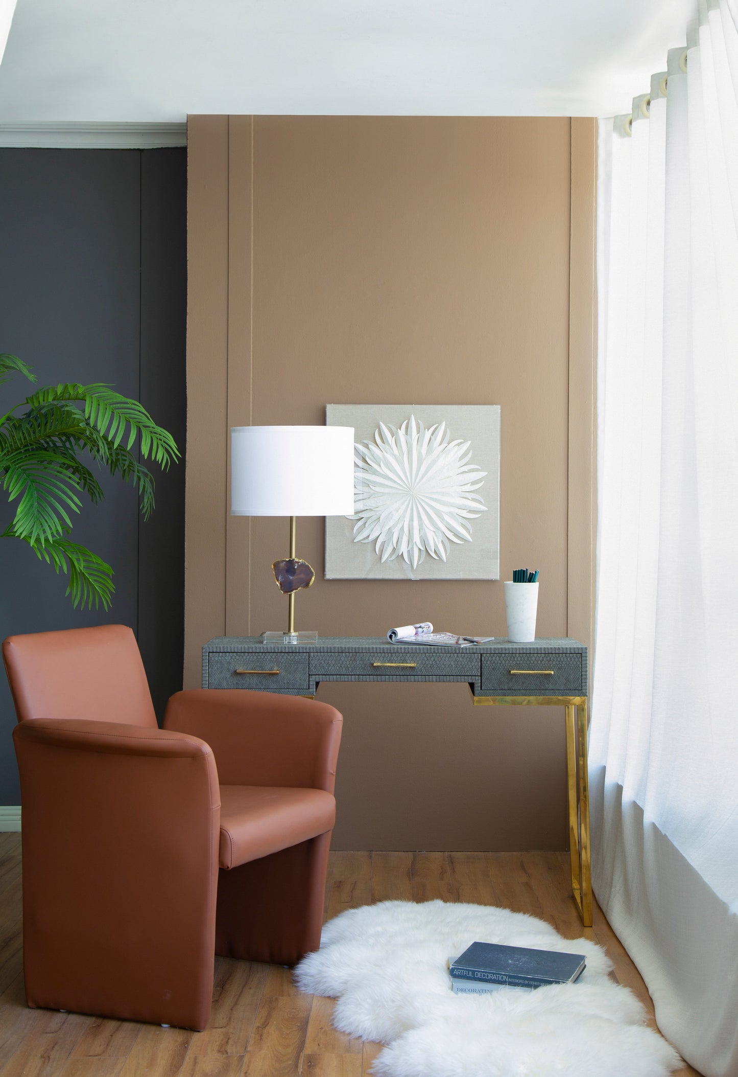 D14x25.2" Acrylic Table Lamp