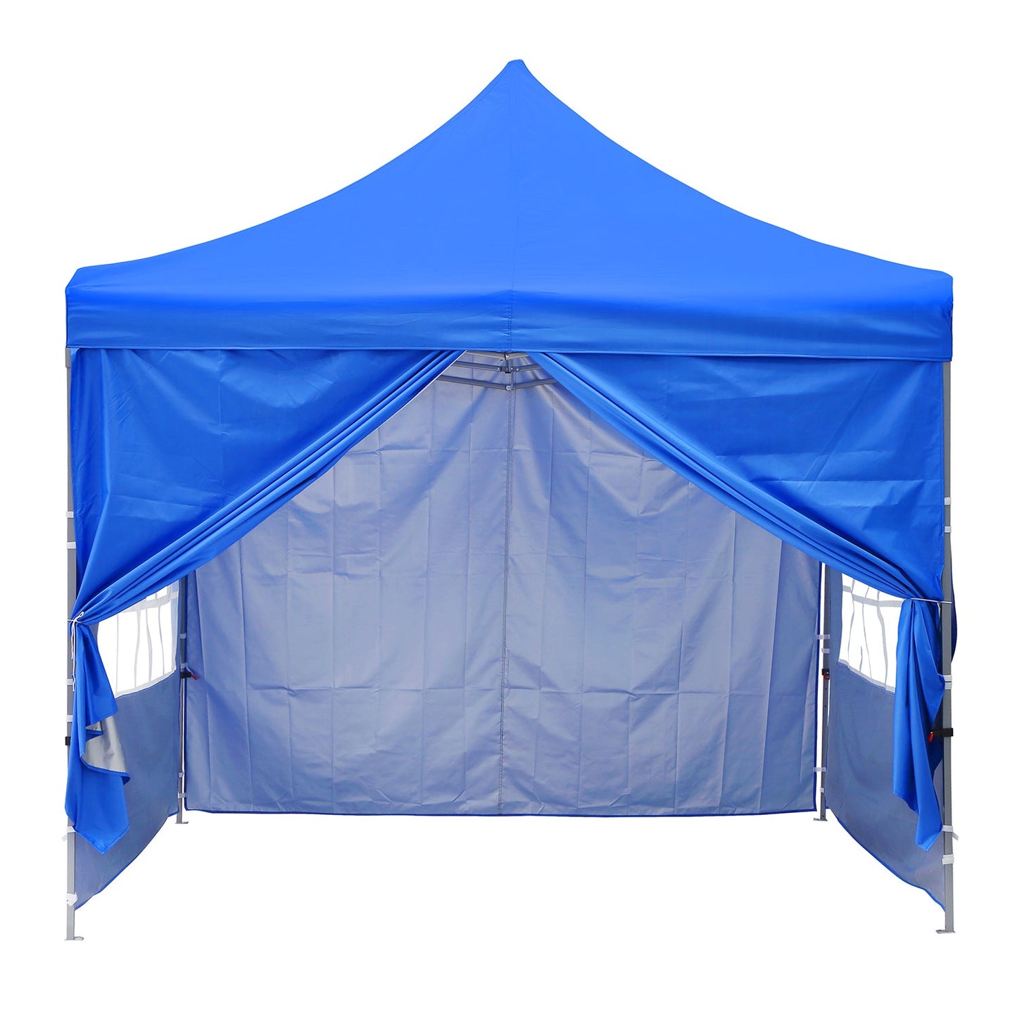 Ainfox 10x10 Feet Pop Up Backyard Canopy Tent, Instant Folding Shelter with 4 Sidewalls and Roller Bag for Party