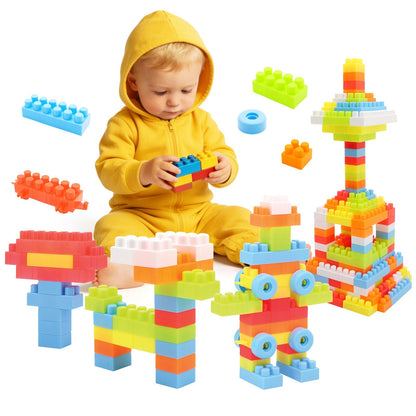 150 Pcs Toddler Building Blocks Toy STEM Montessori Early Learning Toys for 3+ year old