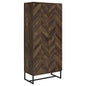 Carolyn 2-door Engineered Wood Accent Cabinet Rustic Oak