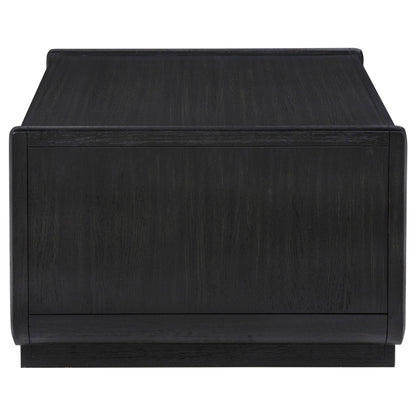 Leandro 2-drawer Wood Cocktail Coffee Table Burnished Black