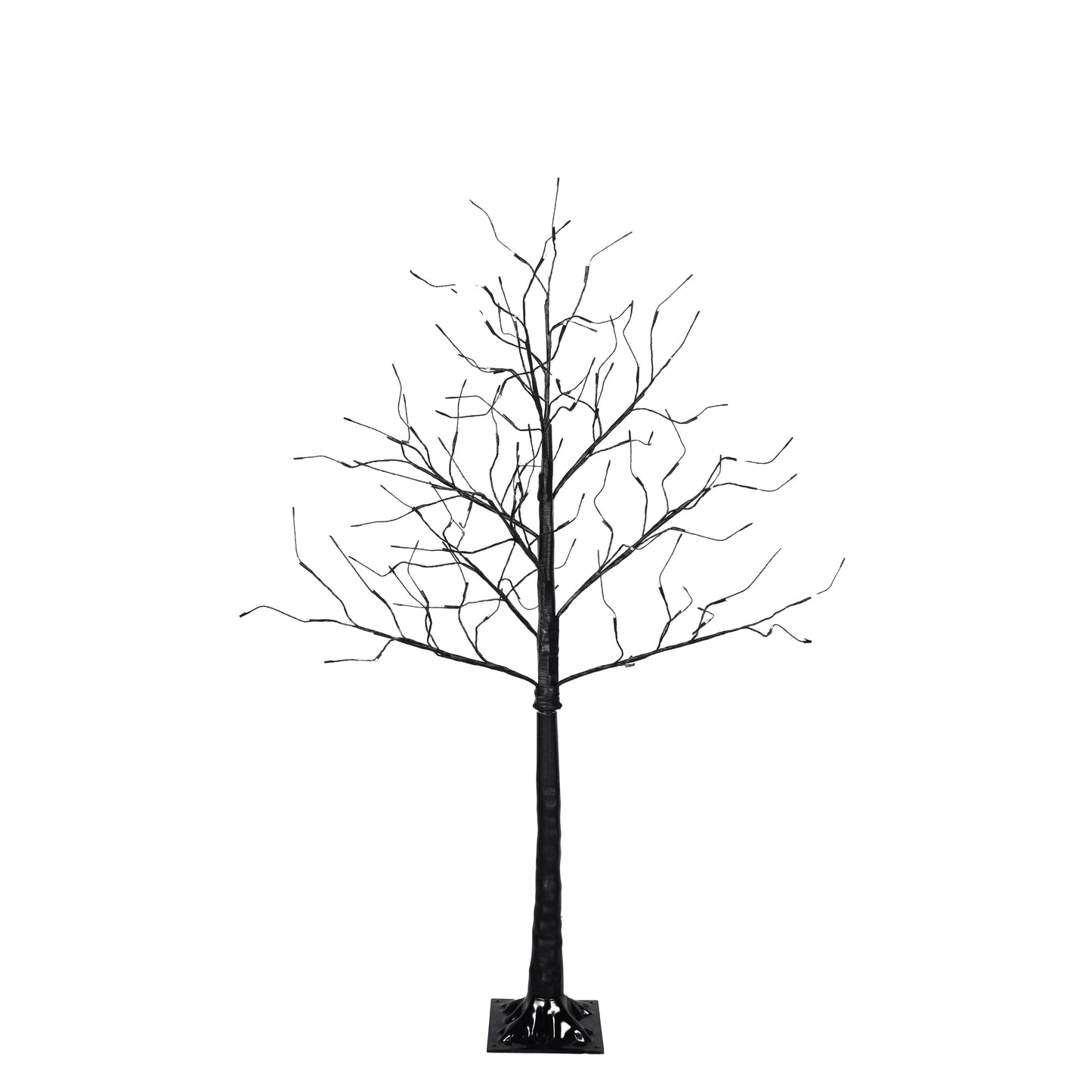 3 Pc Illuminated Halloween Tree with Purple LED Glow