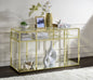 Uchenna Clear Glass & Metal Table