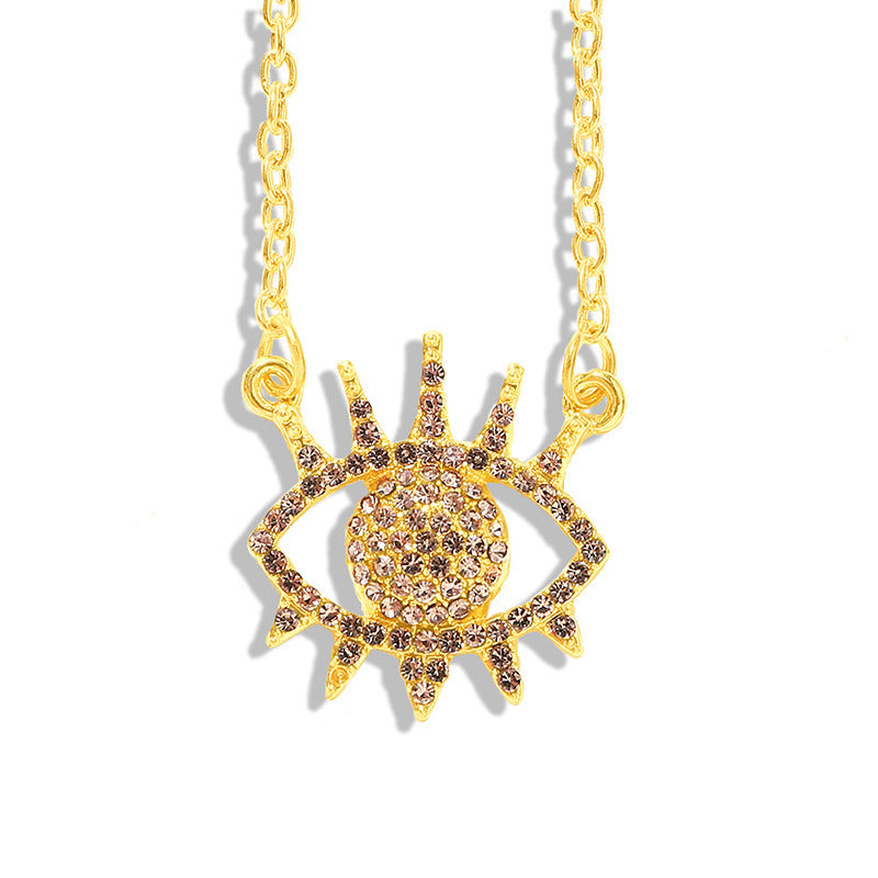 New Stylish charming Protection Jewelry | Mythical Eye Amulet with Pave Crystal Inlay For Women