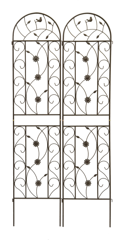 4 Pack Metal Garden Trellis 86.7" x 19.7" Rustproof for Climbing Plants