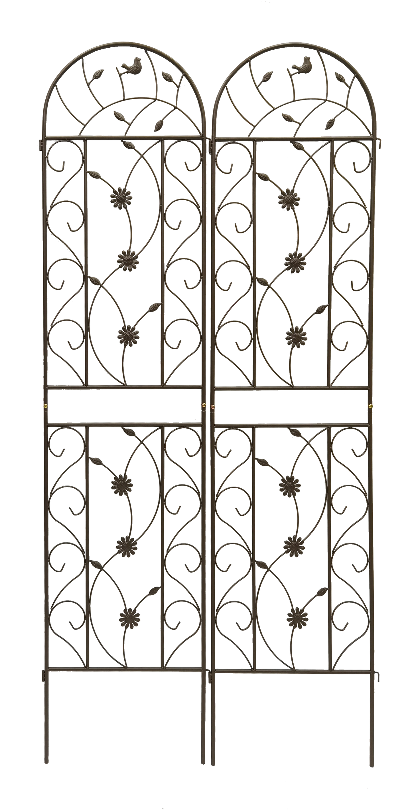 2 Pack Metal Garden Trellis 86.7" x 19.7"