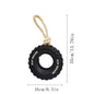 Dog Chew Toy With Rubber Tire & Tug Of War Rope For Medium Large Dogs Aggressive Chewers, Interactive Fetch Play Treat Dispenser Pull Toys