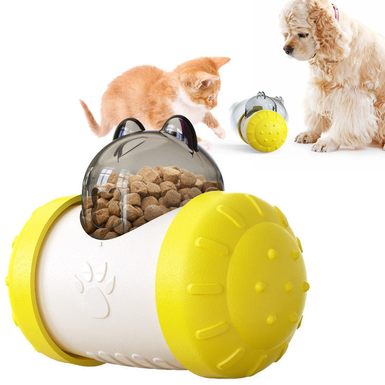Funny Dog Treat Leaking Wheel Toy - Interactive Play for Dogs, Puppies, and Cats