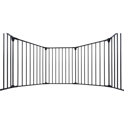 Adjustable Safety Gate Play Yard Metal Doorways Fireplace Fence Christmas Tree Fence Gate For House Stairs Gate Prohibited Area Fence