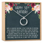 30th Birthday Necklace, Multiple Styles