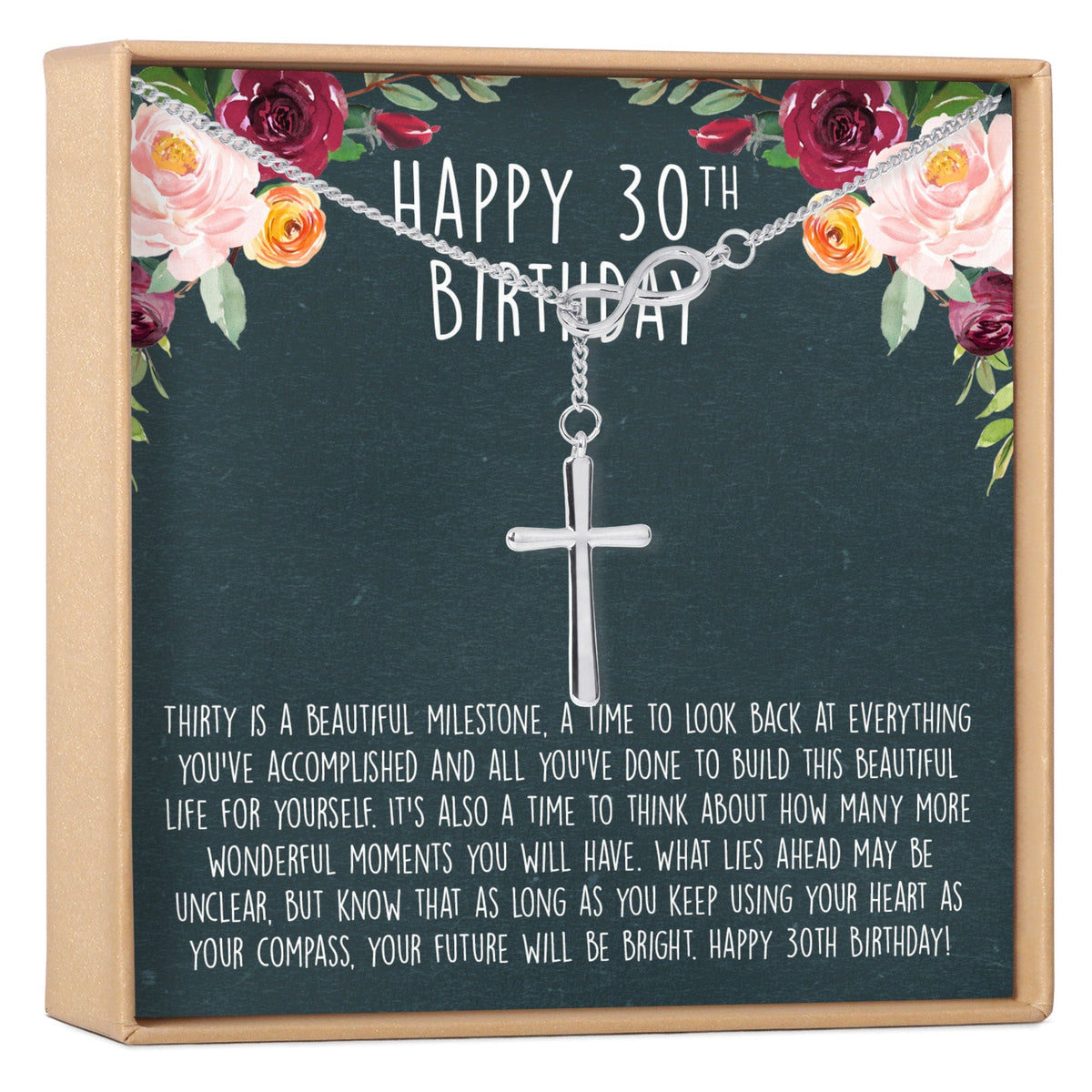 30th Birthday Necklace, Multiple Styles