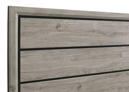 Valen Wood Twin Panel Bed Light Taupe