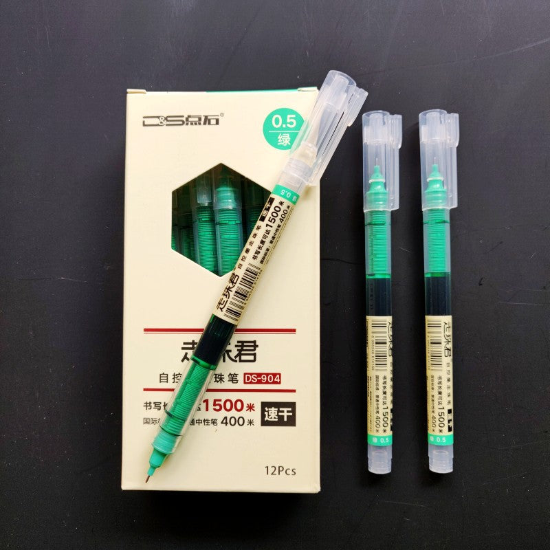 Dianshi Quick-Drying Gel Pen - Rollerball Straight Liquid Ink for Smooth Writing