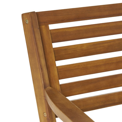 Outdoor Hermosa 5 Piece Wood Dining Set With Cushions - Teak / Beige