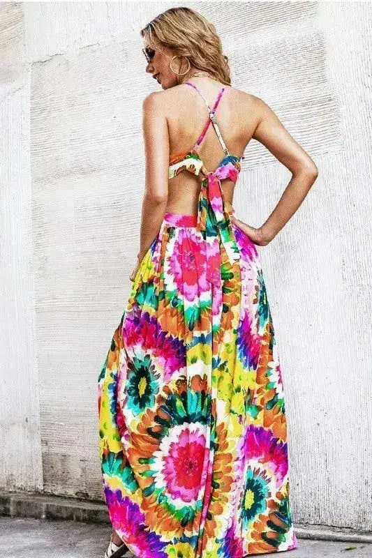Maxi Dress with Back Tie Detail