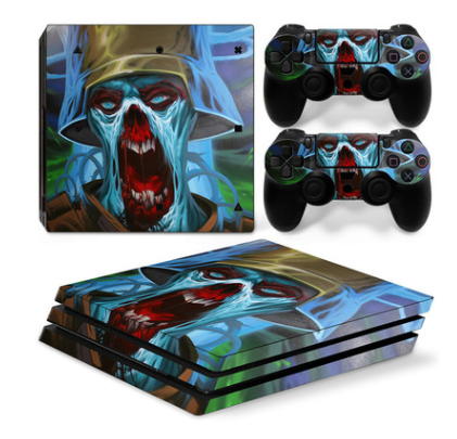 PS4 Pro Anti-Scrape Geometric Pattern Sticker | Durable Protection for Gaming Console