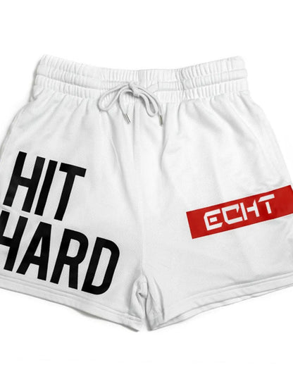 Men's Plus Size Drawstring Breathable Active Shorts