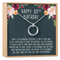 80th Birthday Necklace, Multiple Styles