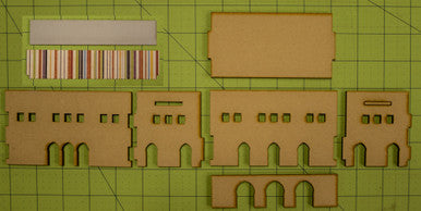 15mm Two Story Building (MDF) - 15MMDF129