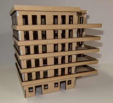 15mm Large Apartment Block (MDF) - 15MMDF152
