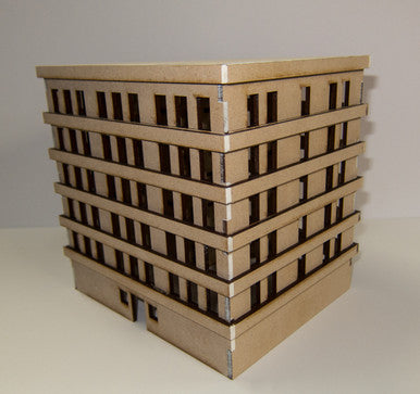 15mm Large Apartment Block (MDF) - 15MMDF152