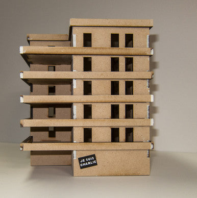 15mm Large Apartment Block (MDF) - 15MMDF152