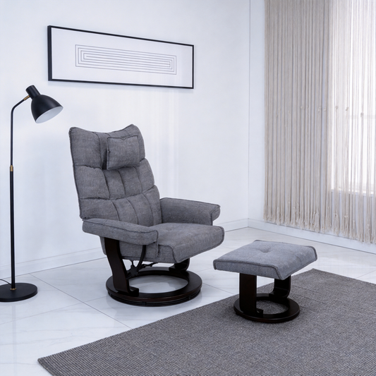 8-Point Massage Recliner with Ottoman