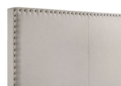 Boyd Upholstered Queen Panel Bed Ivory