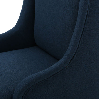 Alight Upholstered Dining Chair With High Back And Birch Wood Legs