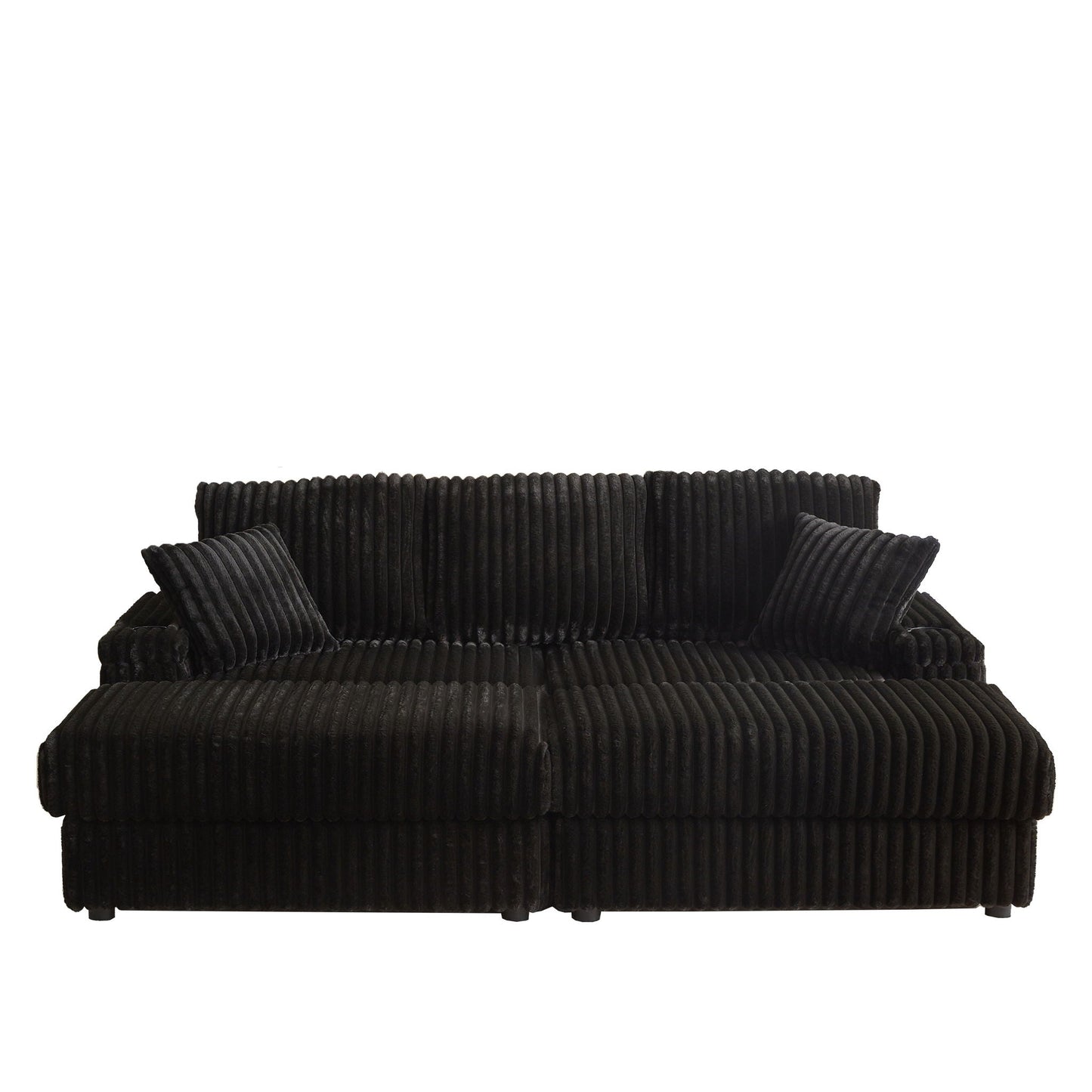 3 Seater Sofa With 2 Ottomans For Living Room