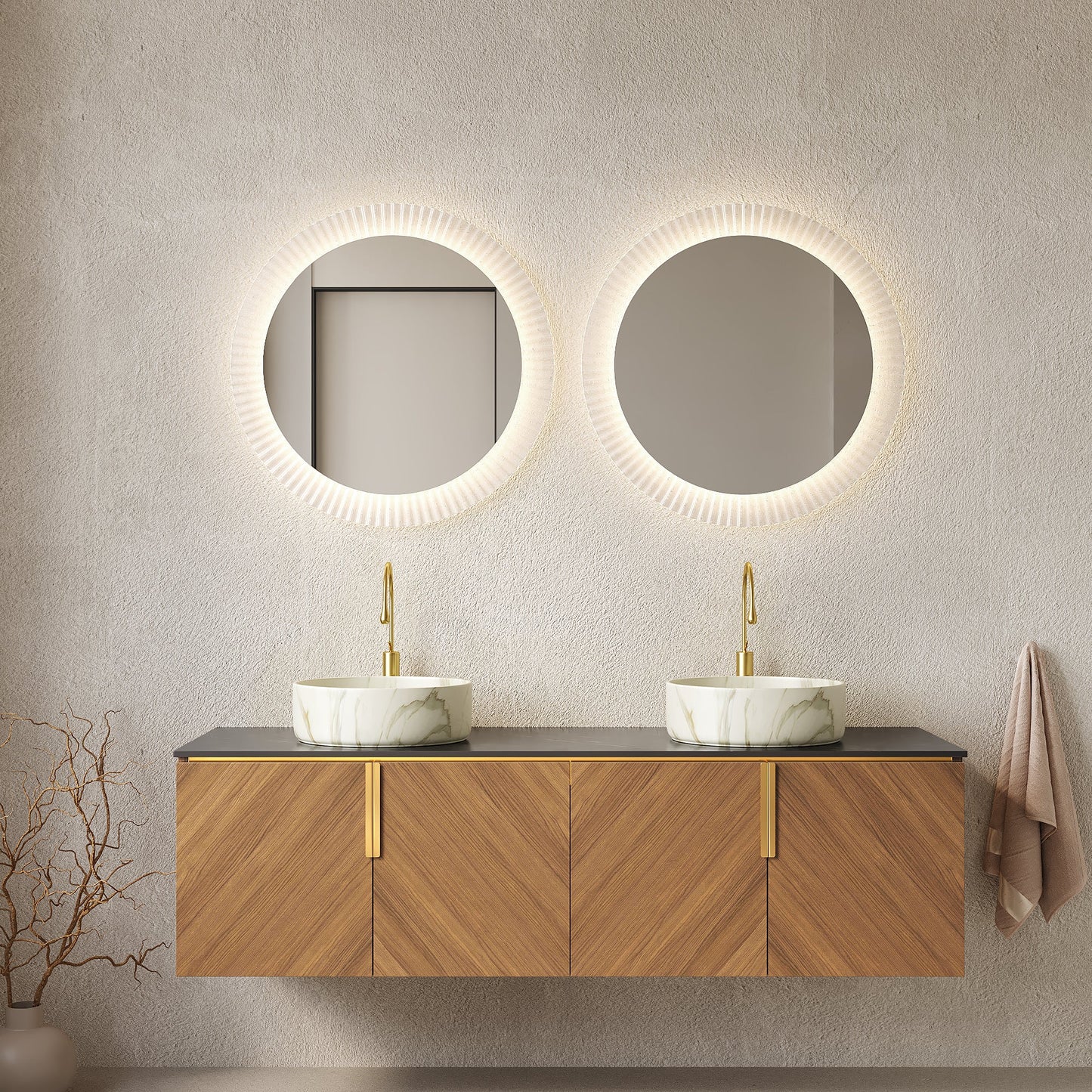 Arai 60" Bathroom Vanity & Sinks