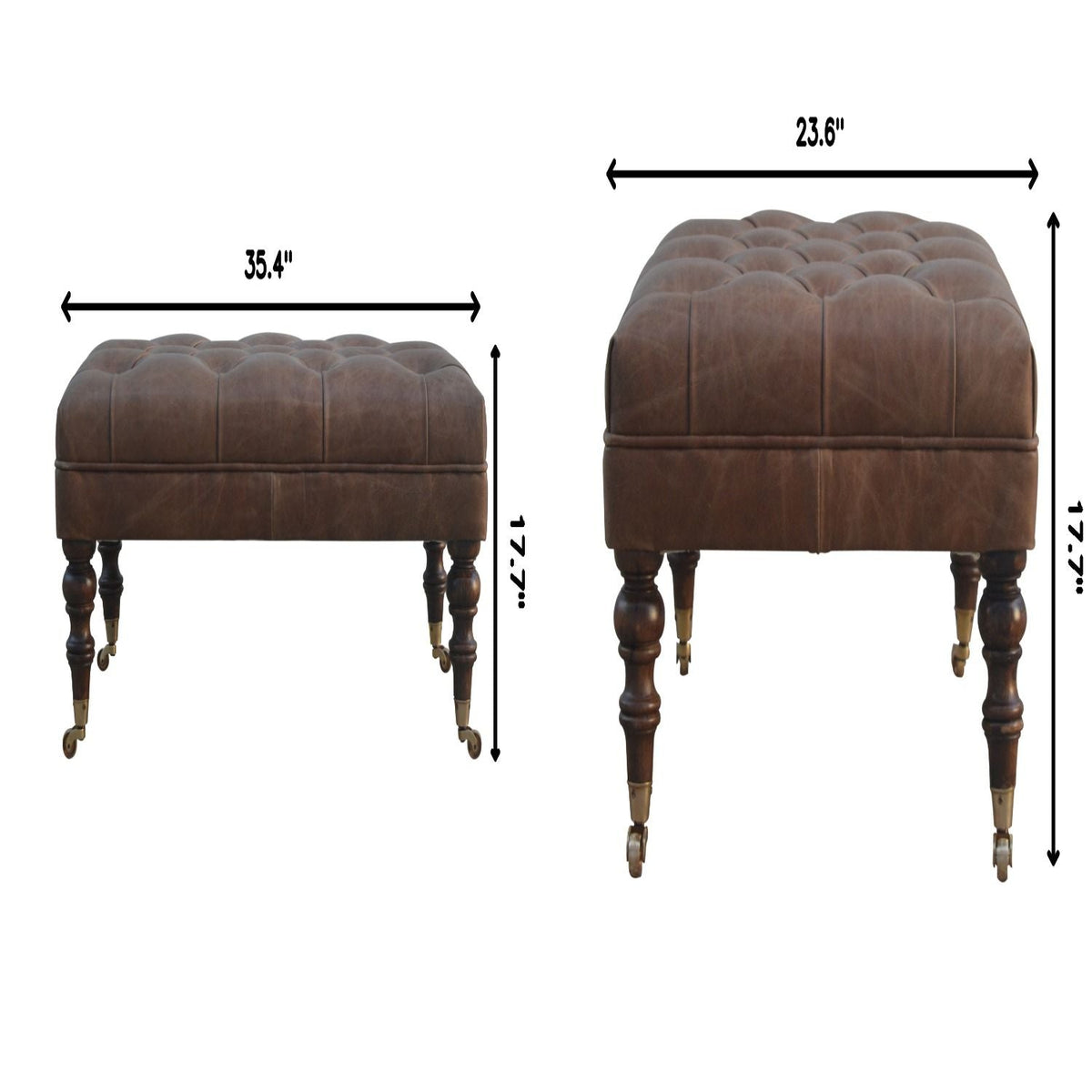 Buffalo - Ottoman With Castor Legs
