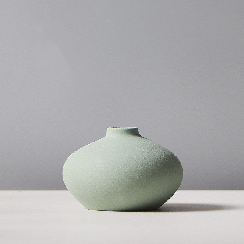 Morandi Decoration Vase Living Room Decoration Small Decoration Nordic Ceramic Home Bedroom Desktop Flower