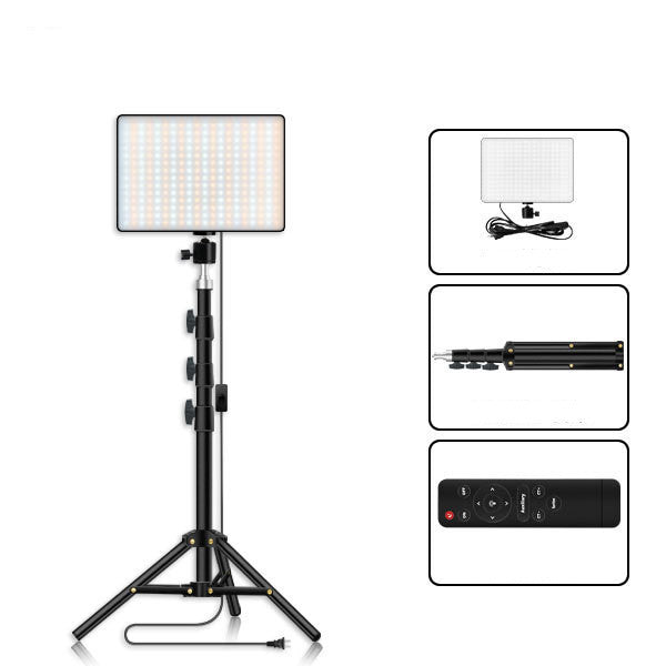 Compatible with Apple, Photography Fill Light Anchor Live Broadcast Camera Light Floor Desktop Portable Tripod